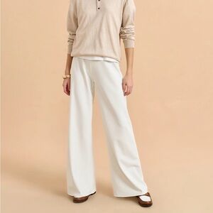 La Ligne Colby Pant - Ivory Crepe